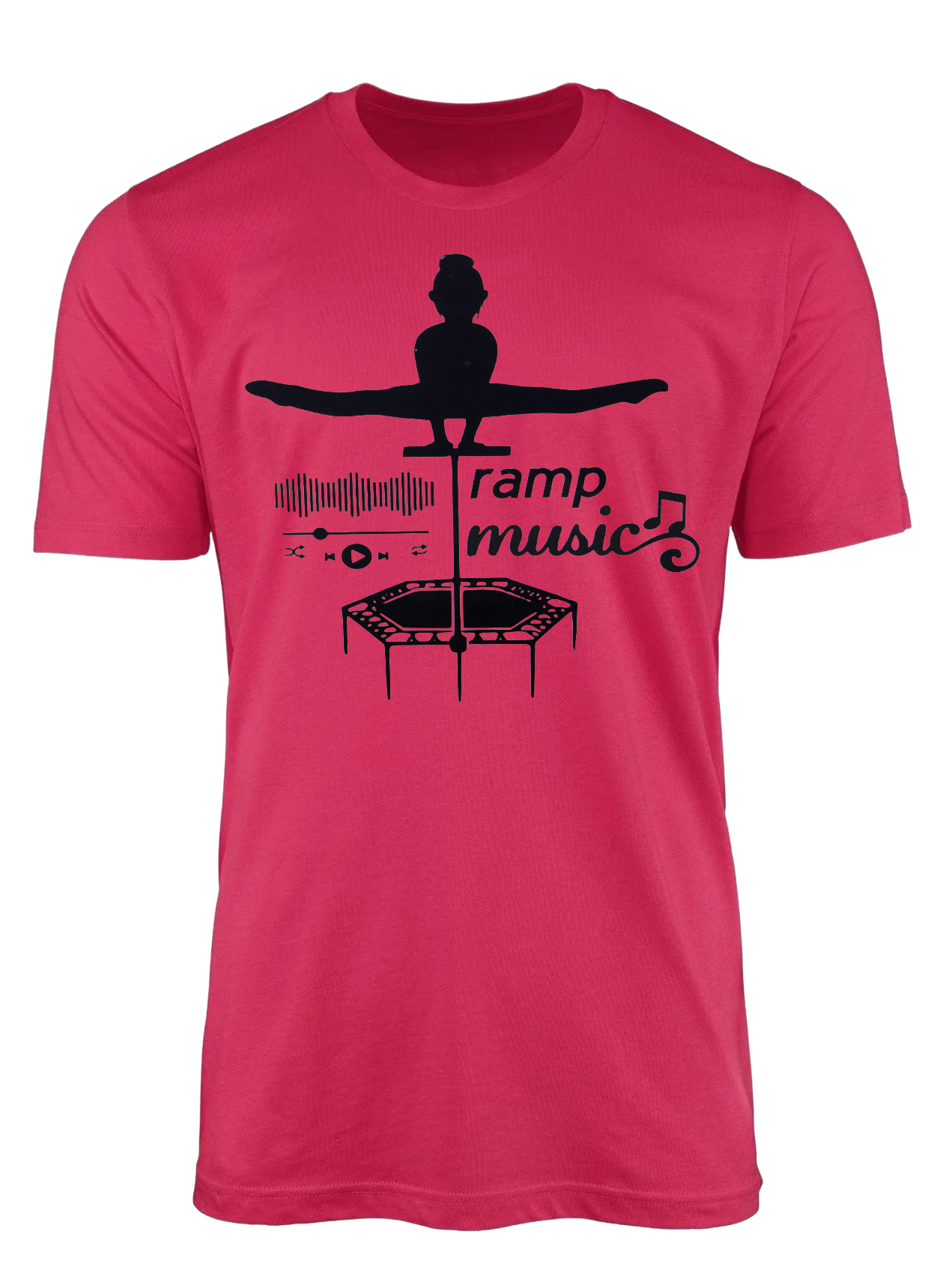 Deep Pink Tramp Music Tee for Women
