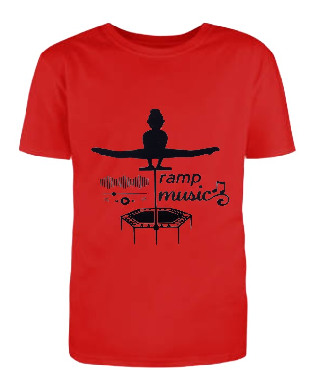 Tramp Music Red Tee for Women
